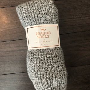 Brand New Indigo Reading Socks